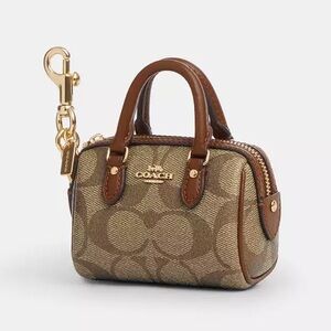 Coach Brown Mini Bag Charm